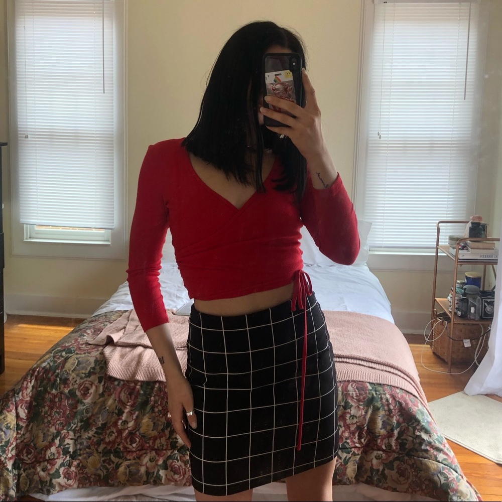 Forever 21 Check Mini Skirt